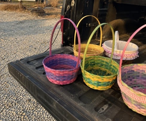 Custom printed easter baskets in bulk
