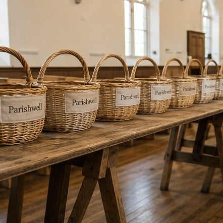 Customized easter baskets for churches and parishes