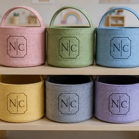 Customized easter baskets for schools and nurseries
