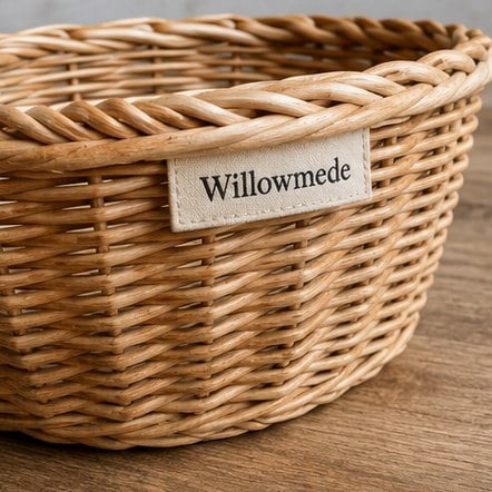 Woven Willow & Seagrass Baskets with custom branding